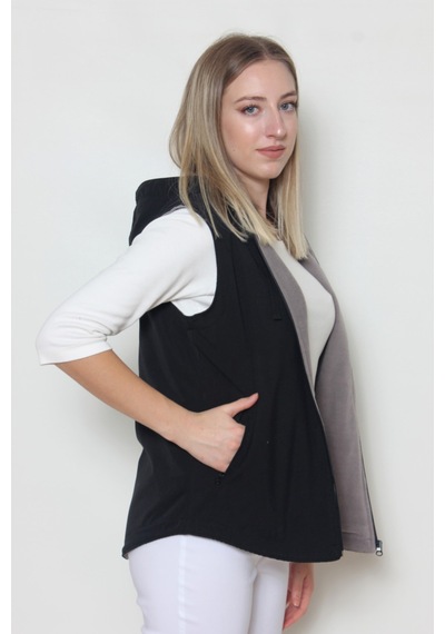 Cottoncool Kadın Içi Polar Yelek Siyah