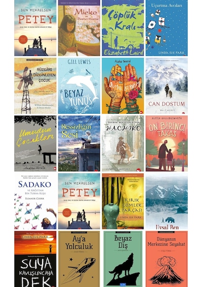 Ortaokul Kütüphane Sadako , Petey , Hachiko 20 Kitap Set