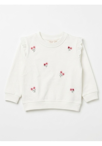 Divonette Babydoll Sweatshirt Divo Asortili Beyaz