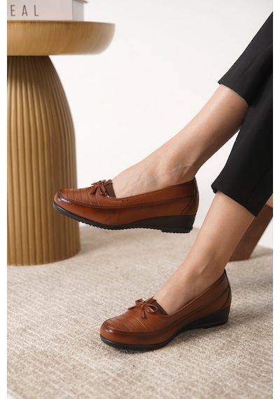 Daxtors D08 Günlük Ortopedik Comfort Kadın Ayakkabı Taba