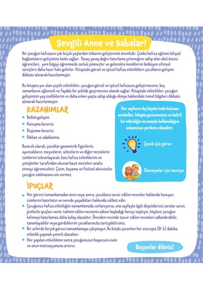 Hafıza Gelişimi (Görsel Ve Işitsel Hafıza Gelişimi) 522412151
