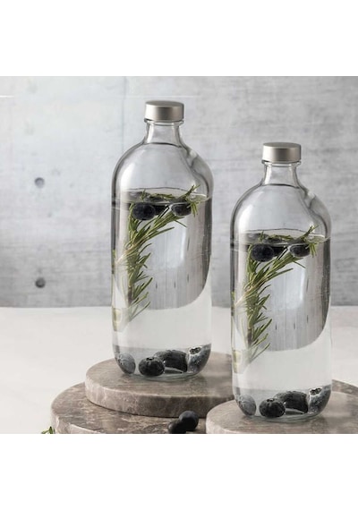 Paşabahçe 80356 Iconic Bottle Şişe 1 Litrelik 2 Adet