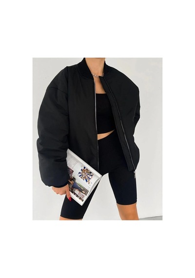 La Querta Bomber Kolej Ceket Bmbr11224433 Siyah Siyah