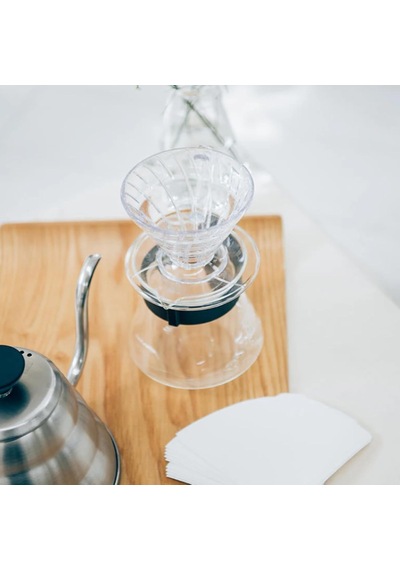 V60 02 Dripper Beyaz Plastik