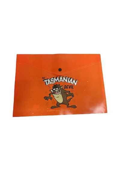 The Tasmanian Devil Warner Bros Cartoon Classics Çıtçıtlı Dosya Evrak Klasörü - Turuncu 1000 Adet