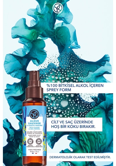 Yves Rocher Saç Ve Vücut Spreyi- Serinletici Okyanus Esintisi- Vegan-100ml