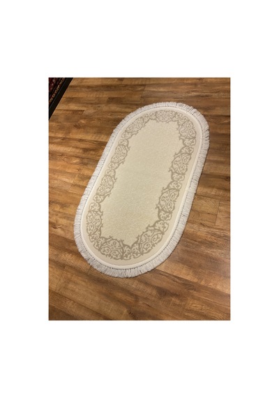 Daphne 11016a Krem-bej Oval Halı Çok Renkli