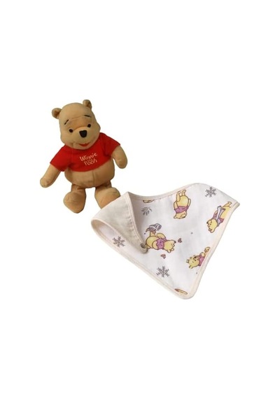 1500187654 Disney Winnie Pamuk Lisanslı Müslin Bandana, Çok Renkli