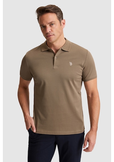 U.s. Polo Assn. Erkek Haki Tişört Basic 50324938-vr027