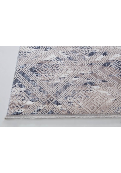 Aksu Kaymaz Taban Halı Püsküllü 120X180 Lois Mavi