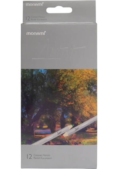 Monami Artist Kuru Boya Kalemi 12 Renk Standart