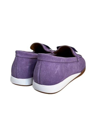 Tufan Shoes Lila Hakiki Süet Deri Toka Detay Comfort Günlük Ayakkabı Lila