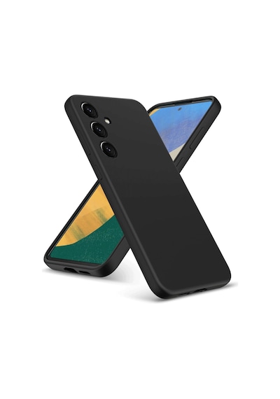 Samsung Uyumlu Galaxy A36 Kılıf Nano İçi Kadife Silikon - Siyah Diğer