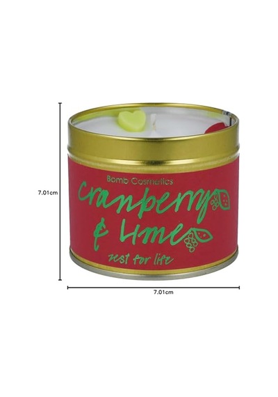 Cosmetics Cranberry Lime Teneke Mum Çok Renkli