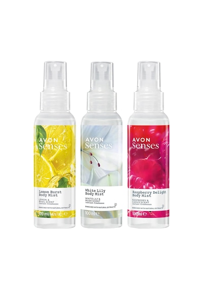 Senses Raspberry Delight Lemon Burst Ve White Lily Vücut Spreyi Paketi