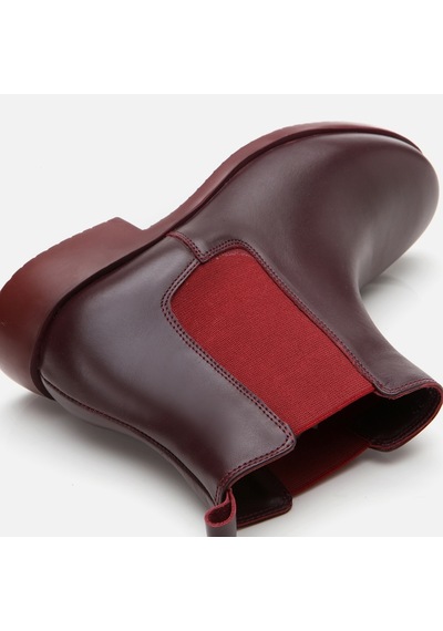 Yaya Hakiki Deri Bordo Yaya Kadın Düz Bot 01boy297290a780 Bordo-burgundy Bordo