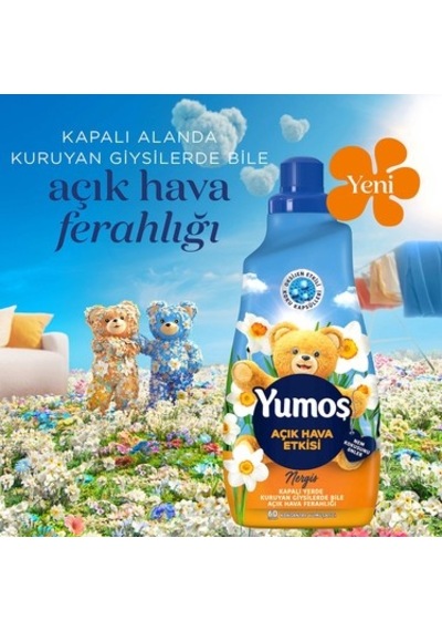 Oksijen Etkili Nergis Konsantre Yumuşatıcı 1440 Ml 100'lü Set