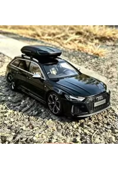 1:18 Ölçek Audi A6 Rs Diecast Metal Lisanslı Model Araba - Siyah