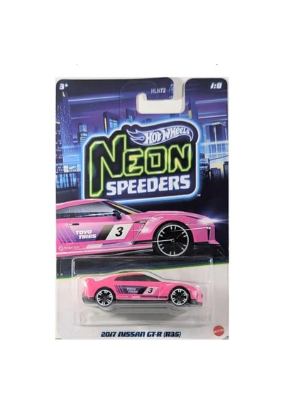 Hot Wheels 2017 Nissan Gt-r R35 Neon Speeders Oyuncak Araba Çok Renkli