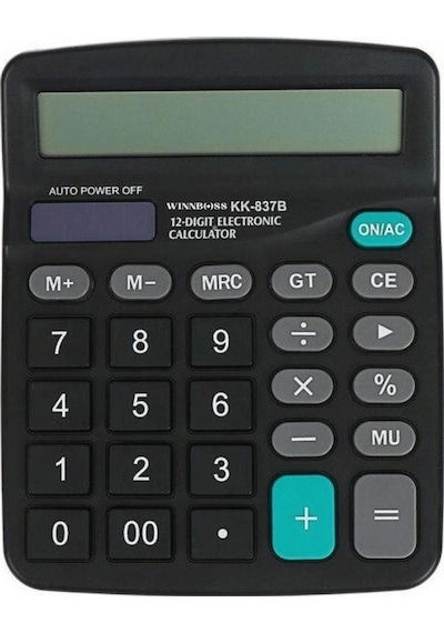 Standart Fonksiyonlu 12 Haneli Geniş Lcd Ekran,pill Masaüstü Hesap Makinesi