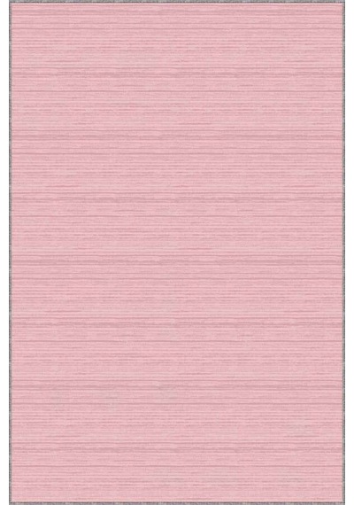 Pembe Sade Desensiz Kaymaz Tabanlı Dekoratif Halı St06n11