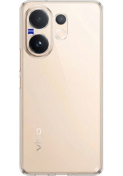 Vivo V60 Uyumlu Şeffaf Silikon Kılıf Renkli