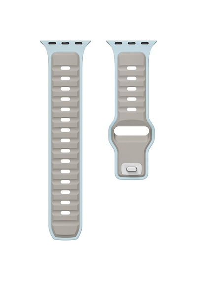 Kilifone - Xiaomi Amazfit Pace 22mm Uyumlu - Kordon Silikon Kordon Strap Kayış - Krd-135 - Koyu Yeşil-siyah - T36087
