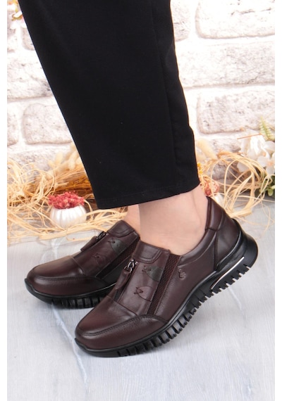 Pepita Z006 Comfort Yumuşak Esnek Kauçuk Kaymaz Taban Hakiki Deri Kadın Ayakkabı Kahve Pepita Z006 Comfort Yumuşak Esnek Kauçuk Kaymaz Taban Hakiki Deri Kadın Ayakkabı Kahve