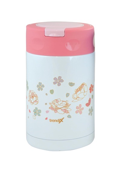 Çelik İçli Termos 500 Ml Pembe Çelik Kaşık İle Tx-6129 Çok Renkli