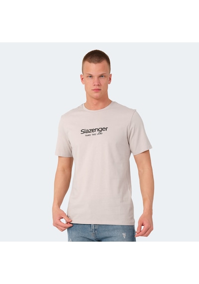 Slazenger VOITTO Erkek  Taş Gri Tişört