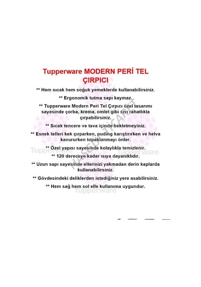 Tupperware Tel Çırpıcı Yeşil Modern Peri Çırpıcı Hsgl