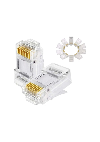 Nivatech Ntc 694 Cat6 Utp Connector 100pcs/bag Normal Jak
