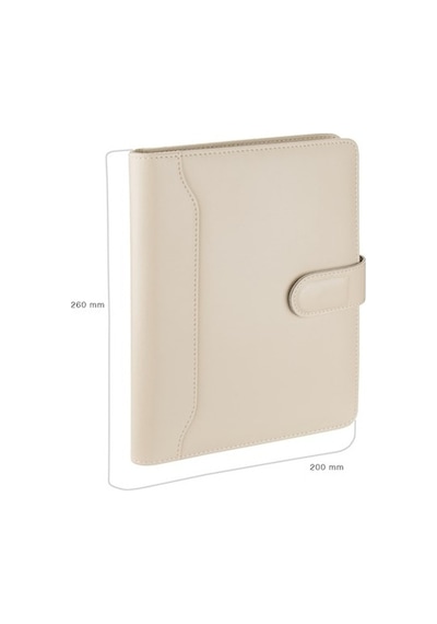 Organizer Ajanda Tarihsiz Çizgili 20x26 CM - Bej