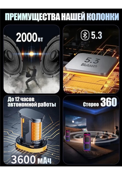 Mıkrofon İle Karaoke, Taşınabilir Kablosuz Bluetooth Hoparlör 409956959