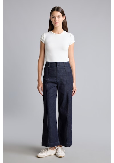 Defacto Ön Dikişli Culotte Yüksek Bel Duble Paça Jean Pantolon I1924ax26aunm82 Mavi-nm82