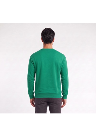 Blow Up Boston Baskılı Yeşil Erkek Sweatshirt 11990 Siyah