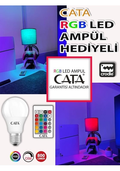 Dualsense Kulaklık Standı Ve Masaüstü Ayarlanabilir Rgb Kumandalı Masa Lambası Ps5 Xbox Ps4 Aksesuar