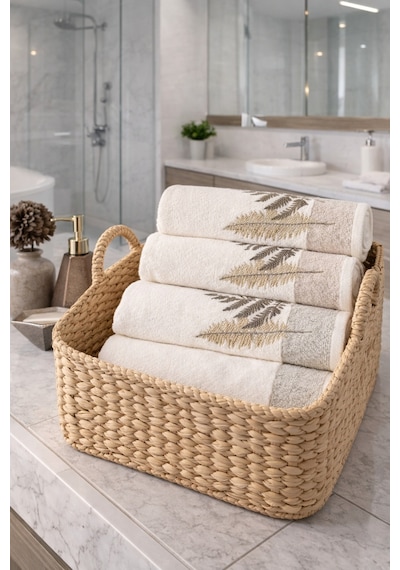 Cotton Bliss Kutulu 4'lü El Ve Yüz Havlusu 50x90 Cm Çok Renkli