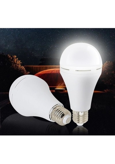 Fujita Acil Aydınlatma Şarjlı 30w Led Ampul Beyaz Işık E27 2 Adet