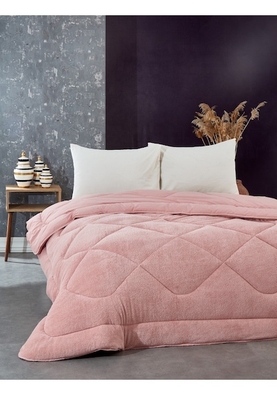 Komfort Home Çift Kişilik Welsoft Yorgan Çift Taraflı / Pudra 195 Çok Renkli