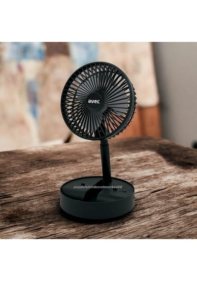 Avec Katlanır Sogutucu Mini Fan Kamp Fanı Karavan Fanı Çadır Fanı 5v Şarjlı Yeşil