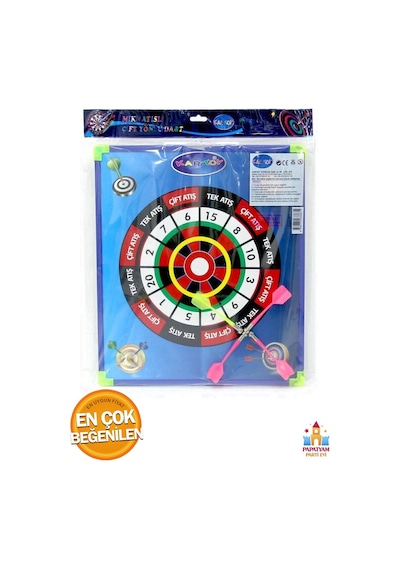 Oyuncak Mıknatıslı Dart Seti Çift Taraflı Kullanma İmkanı 4 Adet Mıknatıslı Dart Oku Yanında