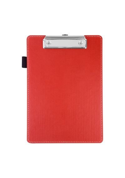 Sekreterlik,a5 Küçük Boy,kapaksız,a5 Clipboard Vegan Suni Deri,17,5x24,5 Cm.,kırmızı