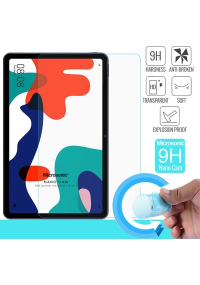 Microsonic Huawei Uyumlu MatePad 10.4'' Nano Glass Cam Ekran Koruyucu