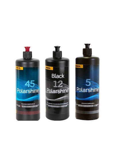 Mirka 45 Agresif Pasta 12 Siyah İnce Ve 5 Hare  Set 1 Lt