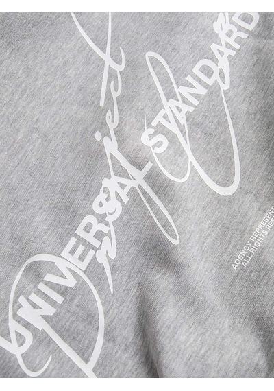 Jack & Jones Cover Graphic Erkek Gri Sweatshirt 12282973-lgm Gri