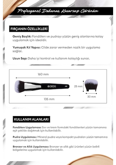 Lexroo Kabuki Fırça Face Brush 102