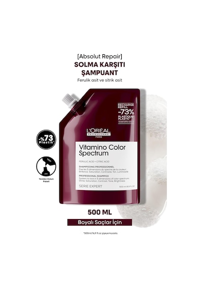 L'Oréal Professionnel Vitamino Color Spectrum Boyalı Saçlar İçin Solma Karşıtı Refill Şampuan 500 ML