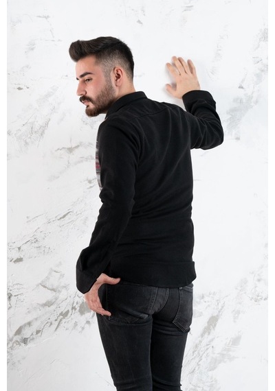 Advante Slimfit Parça Desenli Erkek Oduncu Gömlek (509437476)