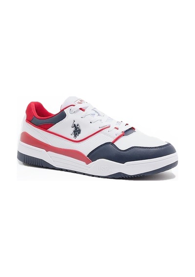 U.S. Polo Assn. 4W MARTELL 4PR Erkek  Beyaz / Lacivert / Kırmızı Sneaker